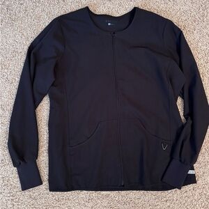 Med Couture Scrub Jacket Black